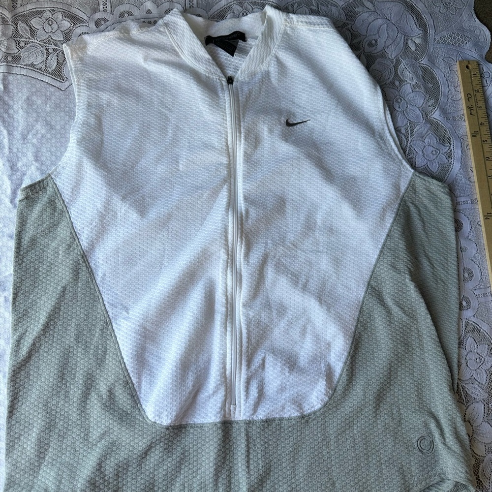 Nike White and Gray Vest shirt